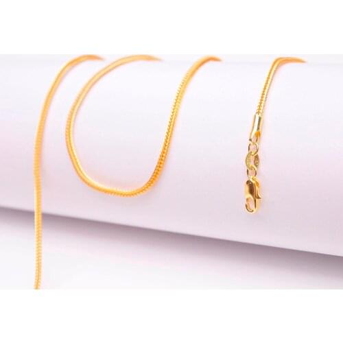 100 PCS mens and womens personality tide jewelry 16-30 inches foxtail 18 k necklace chain