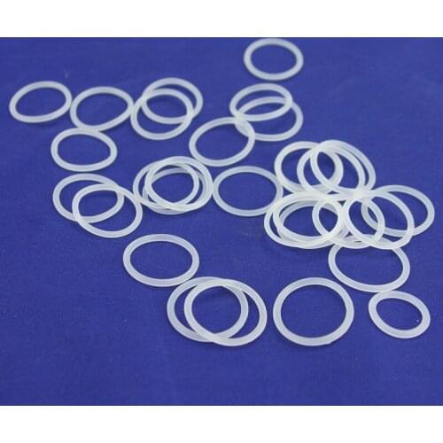 CS 2.4mm OD 8-54mm White Food Grade Silicon Rubber O-Ring Seals Gasket