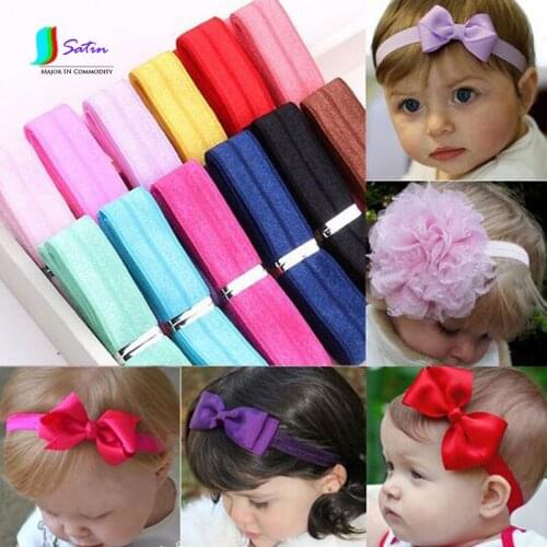 Colorful Flat Wide Elastic Band For Children Hairband Material/Handmade Hair Ornaments Decoration Accessories,16MM S0048J