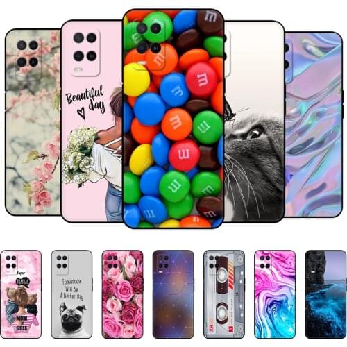 For OPPO A54 Case Phone Back Cover For OPPO A54 5G 4G Case CPH2239 CPH2195 OPPOA54 A 54 Bumper Silicon Soft Funda black tpu case