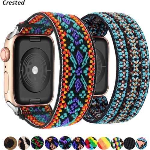 Elastic Watch Band for Apple Watch 5 6 4 Scrunchie Band 38mm 40mm 42mm 44mm Casual Women Strap Bracelet for iwatch series 6 5 4