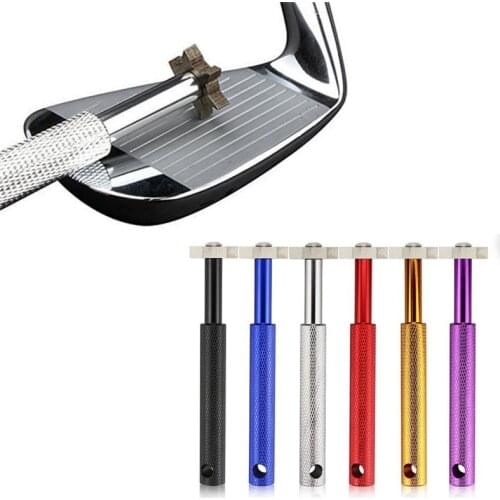 Golf Sharpener Golf Club Grooving Sharpening Tool 5 colors Golf Club Sharpener Head Strong Wedge Alloy Wedge Sharpening Cut