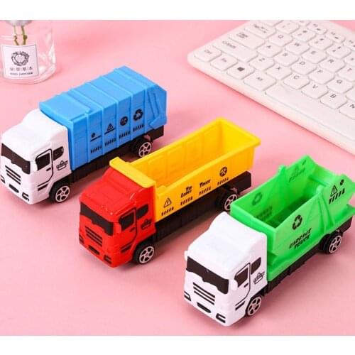 City Garbage Classification Truck Pull Back Car Educational Toy Gift for Kids