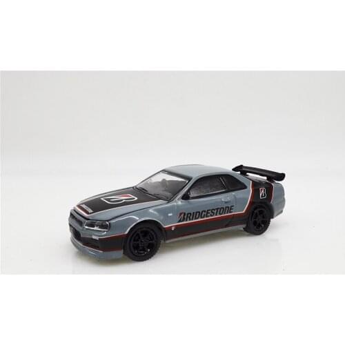 GreenLight 1:64 Niss an Skyline GT-R (BNR34) boutique alloy car toys for children kids toys Model bulk