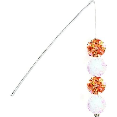 Toy for Cats Pet Crinkle Teaser Cat Toy Sound Interactive Kitten Wand Funny Pet Cat Teaser Mylar Cat Toys Cats Supplies