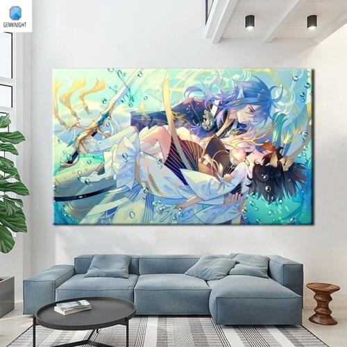Diy oil painting anime poster digital paint by numbers Traditional Chinese coloring by numbers modular painting home decor