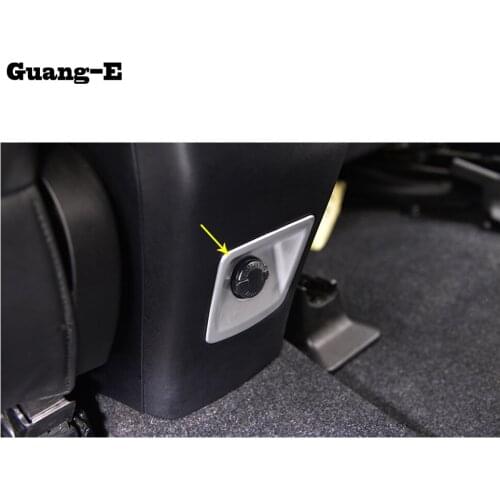 For Toyota RAV4 2016 2017 2018 Car ABS chrome Armrest Box Rear Cigarette Lighter Stickers Sequins Decoration Accessories 1pcs