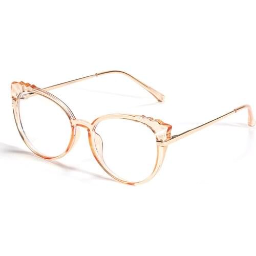 Fashion Cat Eye Glasses Frames anti blue light glasses Women Transparent Glsses Frame For Female computer Eyeglasses Clear Lens