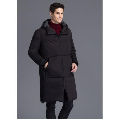 Size Plus Parka Hombre 2020 Mens Winter Jackets Thick Hooded Male Coat White Duck Down Jacket Men Black Coats WXF170 s