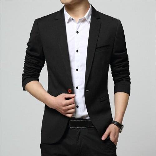 Mens Blazer Slim Business Casual Blazer for Men Brand Mens Formal Suit Designer Jacket Outerwear Plus Size 5xl Coat 2021 Autumn