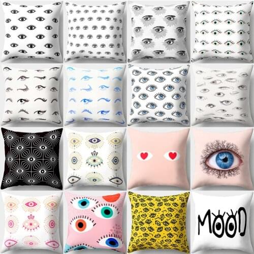 1PC Eyes Print Pattern Throw Pillow Case Pillowcases Decorative pillows Bed Sofa Pillow Cover Pillow Cases for Home Decoration