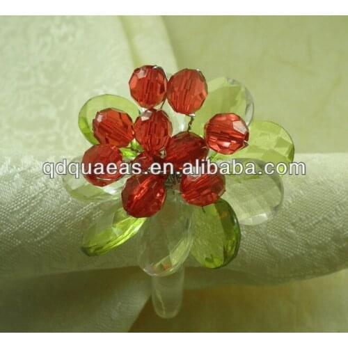 Pearl napkin rings made of acrylic , wholesale napkin holder