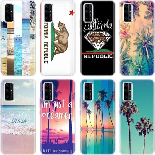 Beach Surf Travel Tropical Phone Case for Huawei Honor 10X Lite 10i 20i 20E 20S 30S 30i 30 Pro Plus 9C 9X Pro 30 Lite Soft Cover
