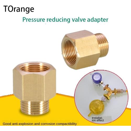Liquefied Gas Pressure Reducing Valve To 4 Points Copper Joint Steel Cylinder Gas Tank Transfer Interface Copper Fittings