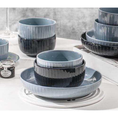 Light Luxury Bowl Minimalist Personalized Creative Bowl Rice Nordic Modern Ceramic Vaisselle Household Tableware ED50TW