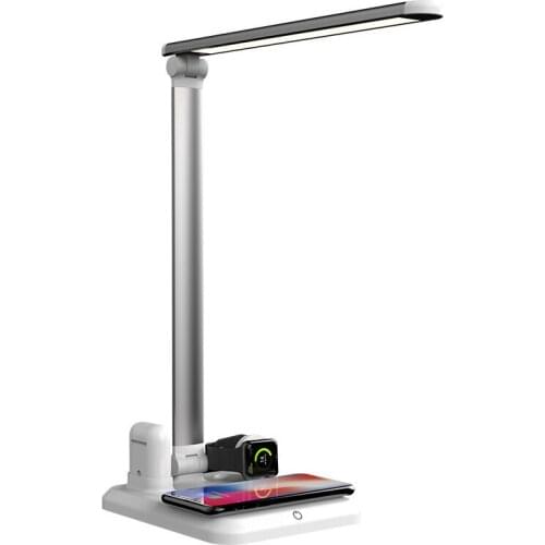 LED smart phone wireless charging desk lamp four-in-one for Apple mobile phone watch headset