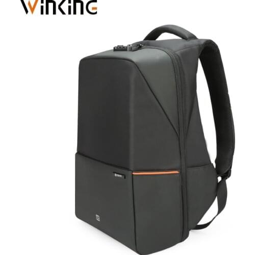 Winking Waterproof Men Backpack 180 Degree Open USB Charging Laptop Backpack 15.6 inch Anti-theft School Bags for Teenage Boys