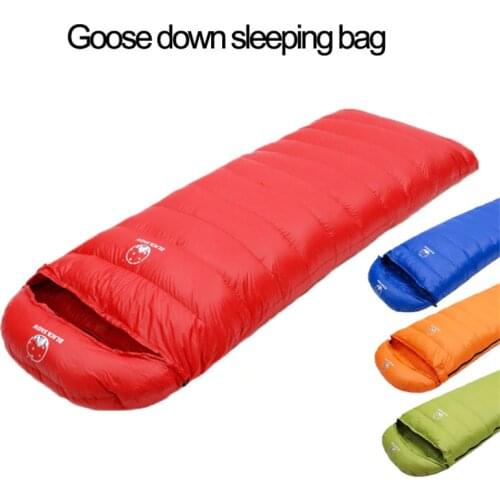 High-quality Larger Size Envelope Style White Goose Down Filled Soft Adult sleeping bag Suitable for Cold Weather Thermal Quilt