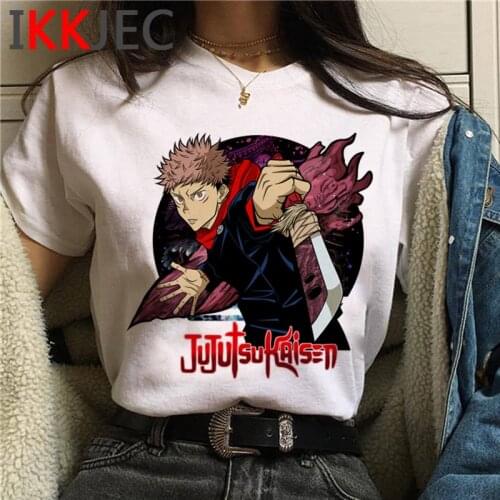 Jujutsu Kaisen tshirt men 2021 grunge harajuku couple tumblr clothes t-shirt graphic tees women