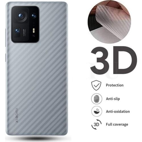 5Pcs 3D Carbon Fiber Screen Protector For Xiaomi Mi 11 10 Lite Poco M3 X3 NFC Back Full Cover Film Redmi Note 7 8T 9S 10 Pro