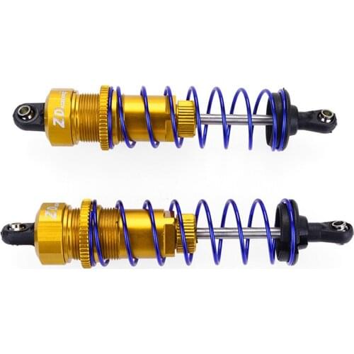 1Pair RC Aluminum Alloy Front Rear Oil Filled Shock Absorber Adjustable for Racing 1/10 RC Car Buggy Truggy Truck