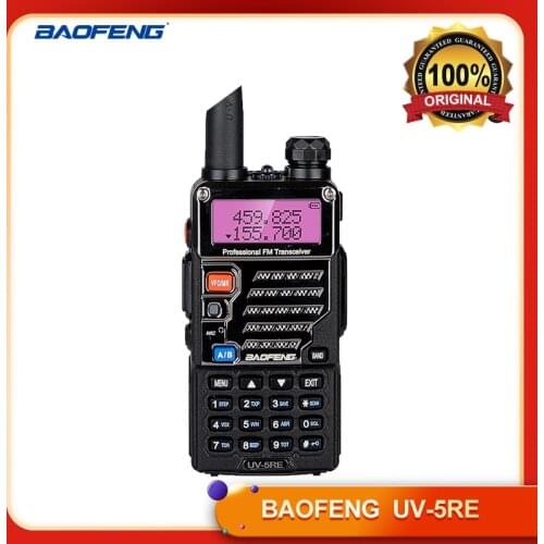 100% Original BAOFENG UV 5RE Talkie Walkie Radio Comunicador Dual Band 2 Way Radio Amador radio boafeng uv 5r