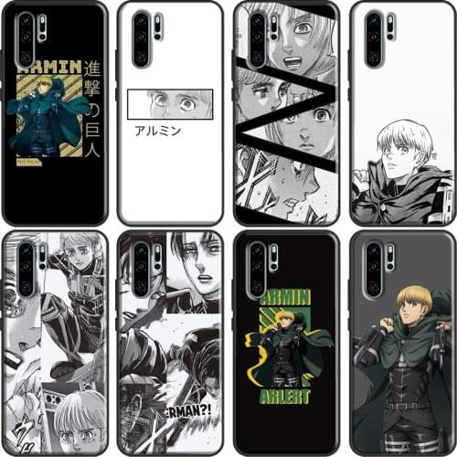 Armin Arlert Attack on Titan For Huawei P30 Pro P40 P20 Lite Mate 20 Lite TPU Case For Huawei P Smart 2019 2021 Coque