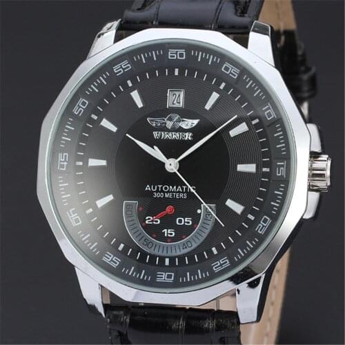 WINNER Mens Wrist Automatic Mechanical Watch Men Top Brand Luxury Clock Business Army Watches Sport Military Clocks Gift 098