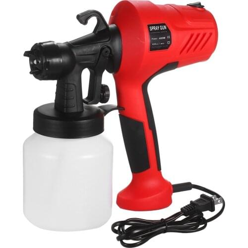 Electric Paint Sprayer Removable High-pressure Paint Spray Gun Adjustable Air and Paint Flow Control Spraying Machine US/UK Plug
