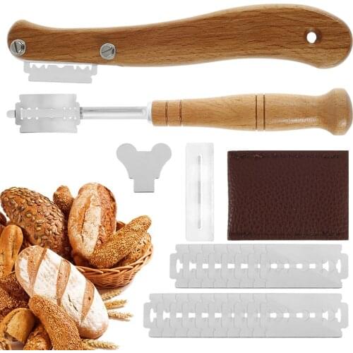 Bread Cutter Set Bread Bakers Lame Slashing Tool Dough Making Razor Baking Accessories Baking Blade Making Cutter Kitchen Tools