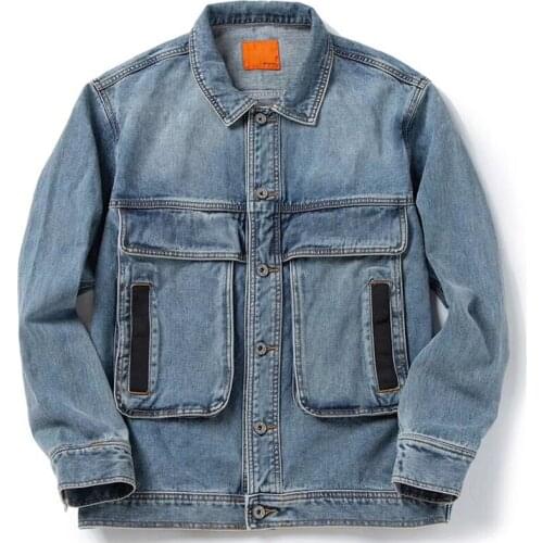 Summer Casual Loose Mens Jacket Jean Coats Fashion Denim Jackets Male Uniforms Overcoats European Designer Male Clothing A952