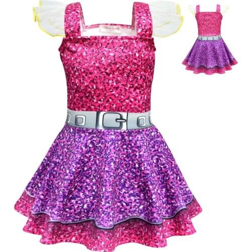 2019 Summer Girls lol Dress Dolls Girl Birthday Party Dress Halloween Christmas Child Girl Cosplay Costume Kids moana Clothes