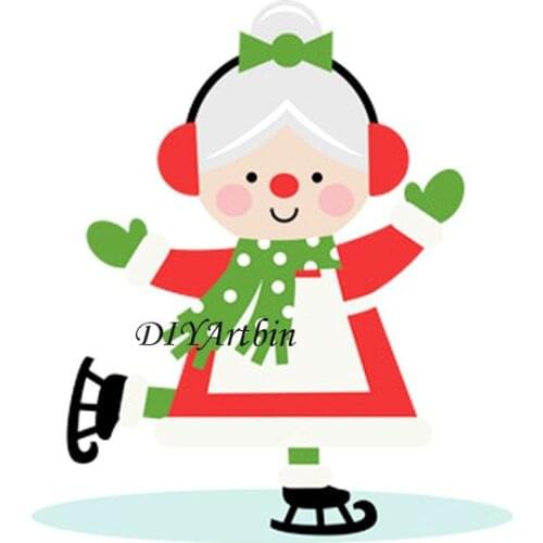 Grandmother Metal Cutting Dies Photo Album Embossing Die Paper Cards Making Mrs. Claus