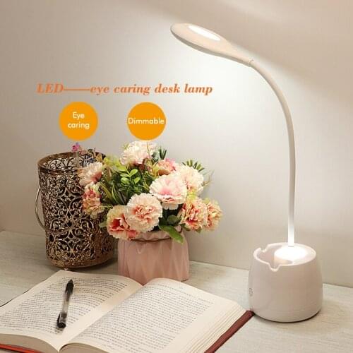 Table Lamp Bedroom Decoration Eye-Caring Table Lamp, 3 Levels of Brightness Dimmable Office Free Shipping Head Light Desk Lamp
