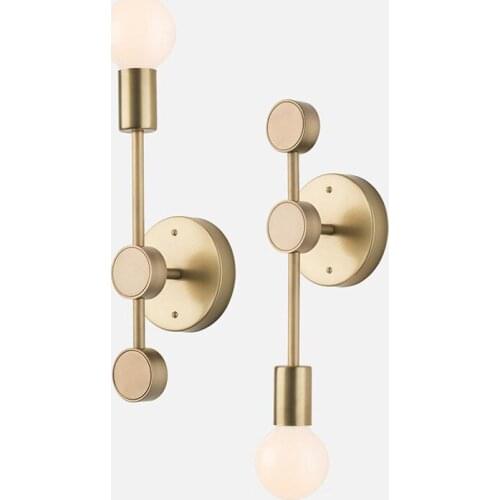 Nordic modern simple iron TV wall lamp corridor staircase bedroom bedside lamp European hotel corridor wall lamp