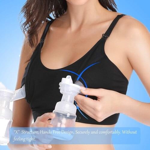 2021 New Maternity Bra Cotton Bra For Nursing Push Up Hands Free Breast Pump Maternity Breast Feeding Bra Underwear Hot