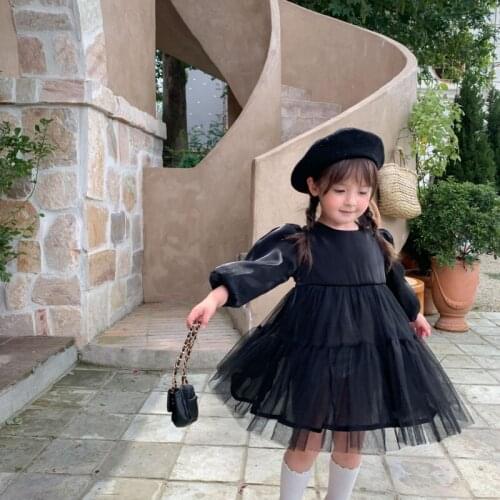 Girl Dress Kids Baby Gown 2021 New Arrive Spring Autumn Toddler School Uniform Dresses Christmas Cotton Children Clothing