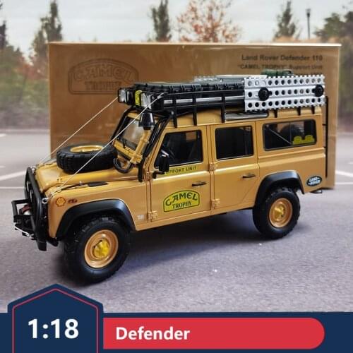 Almost real 1 18 Land Rover Defender 110 Camel Cup 1993 alloy car model