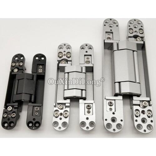 HOT 2PCS 3D Adjustable Invisible Hidden Heavy Duty Door Hinges Background Wall Caravan Worktops Folding Door Furniture Hinges
