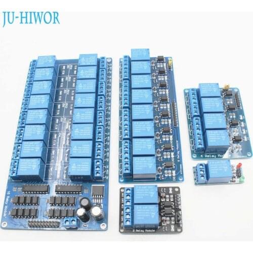 5/12/24V Relay Module 2 4 8 16 Channel High Low Electrical Level Trigger With Optocoupler Relays Output For Arduino SingleChip