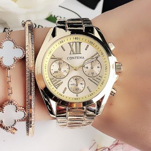 Montre Femme 2021 New Luxury Famous Brand Womens Watches Gold Female Watches Ladies Stainless Steel Geneva Watch Gift for Women