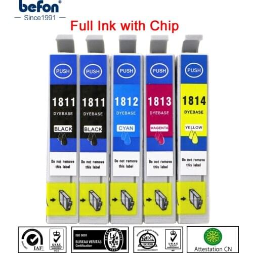 Befon 18XL Ink Cartridge Replacement for Epson T1811 Expression Home XP-205 102 305 312 315 322 325 402 412 415 405 422 425 405