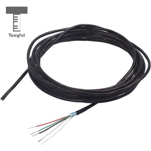 Tooyful Shielded 4 Conductor Guitar Circuit Hookup Wire Wiring Pickup Cable 24 AWG