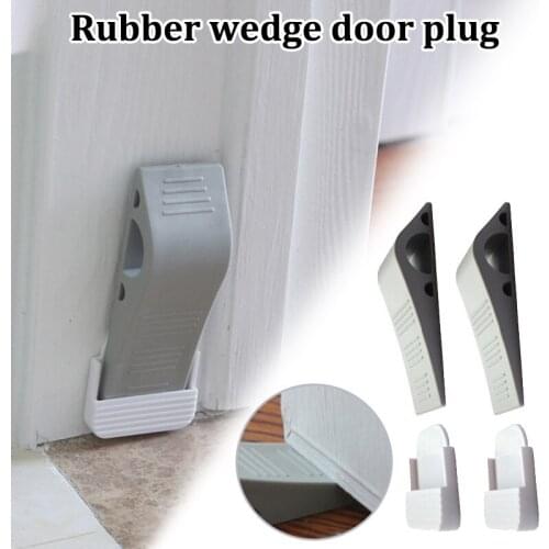 Door Stoppers Rubber Security for Carpet Concrete Tile Linoleum Wood Heavy Duty Door Stop for Child Safety Home XR-Hot