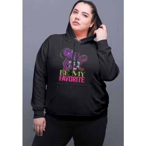 Angemiel Wear Octopus Be My Favourite Black Women Hooded Sweatshirt