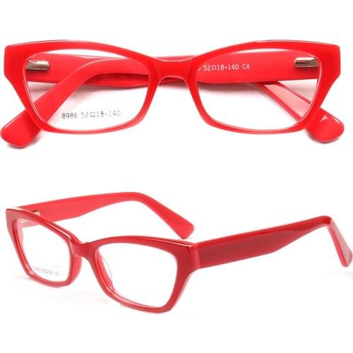 Women Vintage CatEye Glasses Frames For women retro 2020 Fashion Rx Eyeglass frames Full-rim white purple orange Modern eyewear