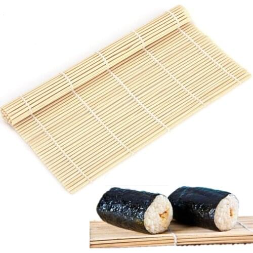 1pc Sushi Bamboo Rolling Mats Japanese Rice Paddles Tools Rice Mold Maker Roller Kitchen DIY Accessories