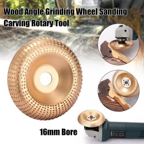 100mm Wood Shaping Disc Tungsten Carbide Wood Carving Disc Grinder Wheel Abrasive Disc Sanding Rotary Tool for Angle Grind