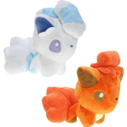 15cm TAKARA TOMY Anime Pokemon Cute Ice Fire Vulpix Plush Toys Doll Soft Stuffed Gifts for Kids