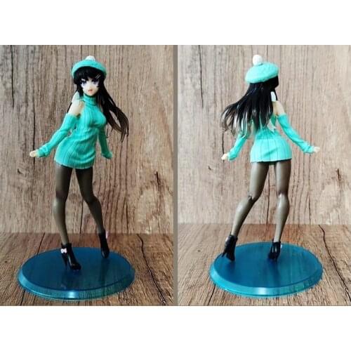 Anime Adolescent Stupid Don't Dream Bunny Girl Senpai Sakurajima Mai Winter Clothes Standing Sexy Girl Boxed Figure